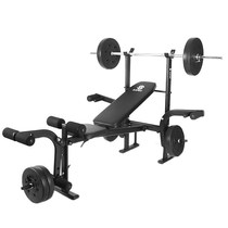 Multifunctional indoor weightlifting bed Barbell bench press frame Sit-up board Comprehensive training fitness equipment