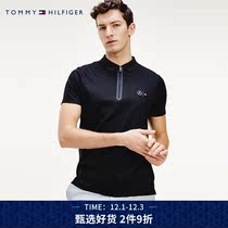 Tommy men fashion cotton embroidery flag short sleeve polo shirt TT0TT05790