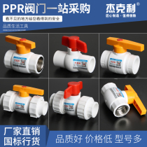 ppr double live ball valve full plastic 202532 double head internal wire steel core valve 4 points 6 points 1 inch water pipe hot melt accessory