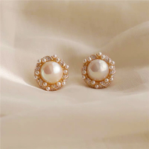 Korean Pearl Earrings 2022 New Temperament Superior Pure Silver Earrings Female Light Lavish Clips Without Earbuds Ears