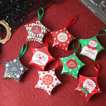Christmas gift box creative cartoon candy cookie box Christmas Eve gift paper bag