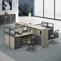 Office furniture single financial computer desk double conjoined work desk loft screen card seat staff table