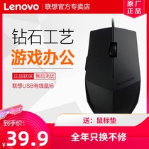Lenovo wired mouse M300 Black Diamond series diamond appearance game Office wireless mouse Notebook Mouse fruit desktop office computer Notebook Mouse office home mouse
