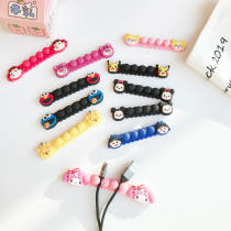 Charging wire data line containing finishing deviner fixer wire collector wire hub buckle network wire routing phone desktop clip collection solid bed head cabinet table wall wall patch winding silicone gel headphones