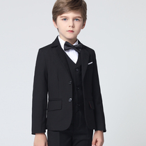 Childrens suit suit suit Boy small suit flower girl dress three-piece boy British piano performance handsome