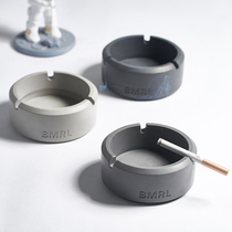 Cement Ashtrays Light Luxury High-end Home Living Room Ins Wind Superior Sense Commercial Creative Nordic High-end Ash Smoke Cylinders