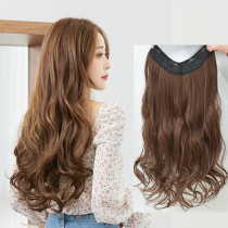 Inai Wig Wigs Curly Hair U-shaped Half-Headset Wig Erection Simulation Hairless Invisible Big Wave One Piece