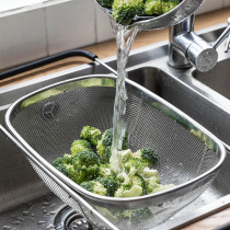 Modern housewife sink drain basket stainless steel pool drain rack household telescopic tableware dishes bowl wash basin