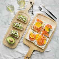 Modern housewife solid wood breadboard Western food dessert fruit board cooked steak board tray Oak unpainted cutting board