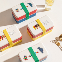 (Modern Housewives Crayon Shin-chan) Microwave oven heated lunch box portable office worker student lunch box