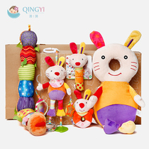 Baby toy gift box set Baby Full Moon gift toddler pillow hand bell color gift one year old gift