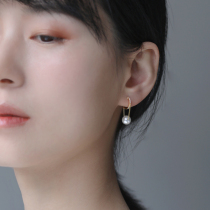 Pure Silver Gilded Pearl Without Pain Spiral Pearl Ear Clip Woman No Ear hole buckle 2021 New wave advanced sensation Little crowdsourced