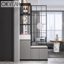 Light luxury porch partition cabinet porch cabinet shoe cabinet integrated Nordic living room small luxury screen home door Hall Cabinet