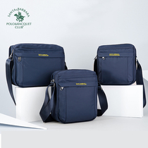 santa barbara polo&racquet club bag shoulder bag Oxford cloth leisure shoulder bag men xie jian bao mens transverse canvas bag