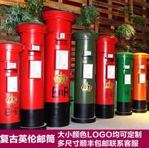 Number of retro-ancient Englishmail model Postal mailbox Photography props bar decoration