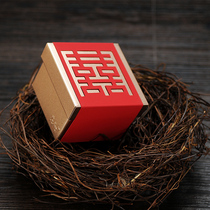 Flower Half a Li tinplate candy box wedding no folding iron box Chinese style wedding candy box custom