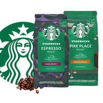 Starbucks coffee beans imported PikePlace hand grind medium baked coffee beans 2 bags 200g * 2
