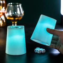 LED colorful luminous sieve Cup bar ktv dice cup dice cup set supplies anti-drop color Cup can be customized LOGO