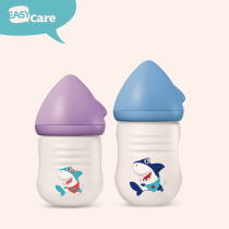 Izcal silicone glass bottle newborn baby big wide mouth imitation mother bottle baby baby explosion proof and anti-flatulence bottle