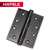  Germany HAFELE stainless steel 4 inch hinge silent PVD black brushed flat door door hinge