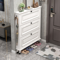 American shoe cabinet household door outside ultra-thin tipping bucket large capacity entrance cabinet small apartment modern simple shoe rack