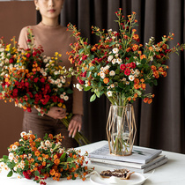 Southern Cross star light luxury simulation flower rose dried flower bouquet living room table decoration floral ornaments fake flower decoration