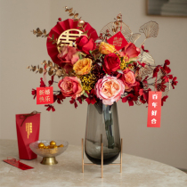 Wedding simulation flower New House floral ornaments housewarming new home gift living room wedding room wedding room festive decoration layout eternal