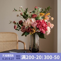  Southern Cross light luxury high-end simulation flower bouquet living room fake flower decoration TV cabinet dining table flower dried flower decoration