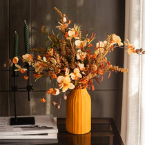  Southern Cross light luxury retro simulation dried flower bouquet living room model room decoration silk flower decoration Joseph Peng grass