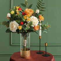 South Cross Star Light Lavish Simulation Bouquet Living-room Dry Flowers Furnishing Fake Flowers Art Pendulum Table Flower Pendulum with Blossom Sunny Poetry