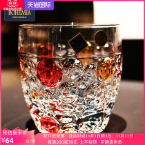Czech BOHEMIA crystal glass pair Cup gift box gift gift xo whisky cup juice wine cup