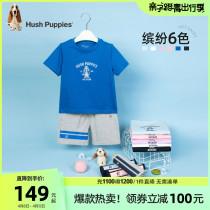 Leisure Pace Childrens Kit Children Suit 2022 Summer New Mens Great Boy Short Sleeve Round-Shirt Girl Shorts Two-piece Set