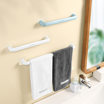 Towel rack rod hole-free toilet Bathroom pylons Simple creative shelf Single rod shelf Face towel toilet