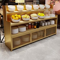Hot Pot restaurant self-service seasoning table small material Taiwanese commercial Haidilao restaurant seasoning sauce Table restaurant condiment table customized