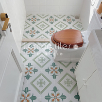  Nordic tiles 200200 Small fresh tiles Bathroom Kitchen balcony non-slip floor tiles Wall tiles Green antique tiles