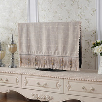TV cabinet cover LCD TV cover European fabric table cloth hanging TV set 556065 inch dust cover
