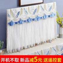 LCD TV set dust cover new 55 inch 65 inch hanging boot without cover cloth lace TV cabinet tablecloth