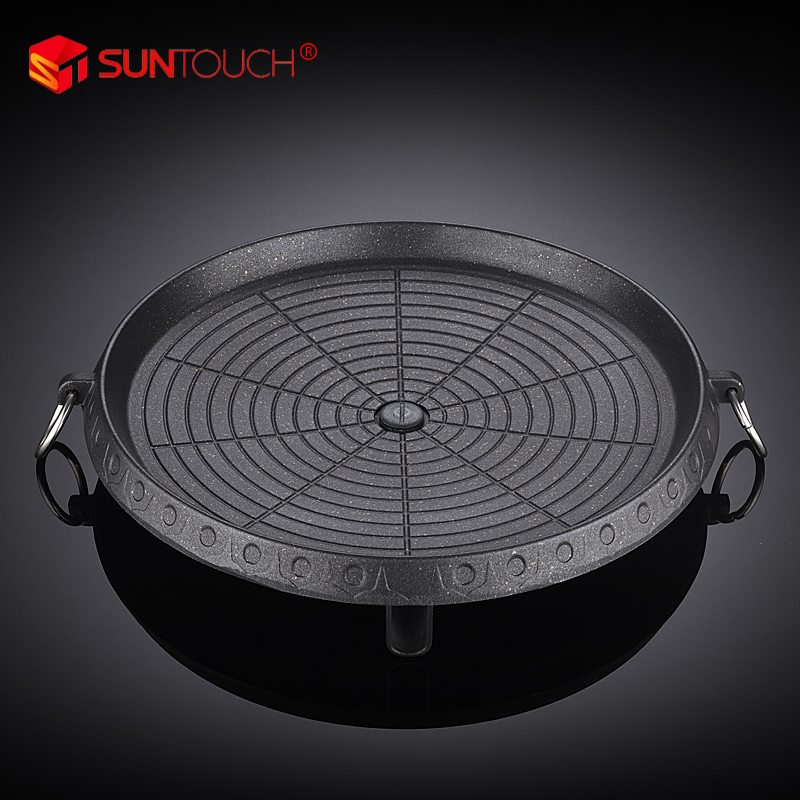 Deep and special Korean cassette Oven Grill dish, Maifanshi coating, convenient household outdoor grill grill grill, barbecue pan and barbecue pan