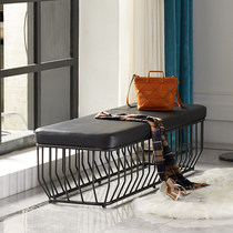 Nordic ins test shoe stool clothing store sofa chair rest bench shopping mall shoe store change shoe stool net red low stool luxury