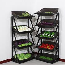 Supermarket fruit and vegetable shelf display rack creative multi-layer vegetable rack convenience store fruit and vegetable rack small snack rack