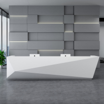 Simple modern company paint front desk desk beauty salon reception desk creative bar counter custom