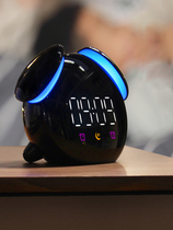 Alarm clock mute students use the hour to report children's room bedside clock multifunctional intelligent charging electronic clock luminous