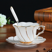 Bone China coffee cup set European ceramic cup English afternoon tea tea set Flower tea cup Household black tea cup