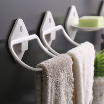 Hanging towel artifact Nordic minimalist bathroom non-perforated kitchen cloth rack childrens creative wall adhesive hook