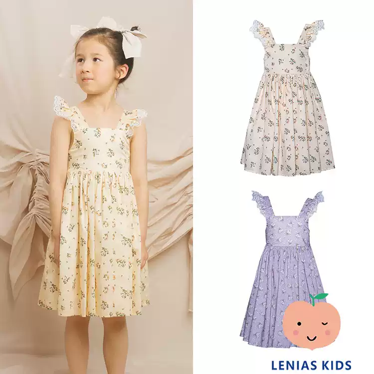 Lenias LN家Paade mode23SS春夏 甜美碎花无袖连衣裙