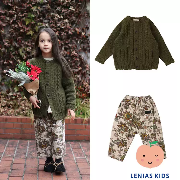 LeniasLN家日本FITH 23AW秋冬 文艺森系 针织开衫+裤子