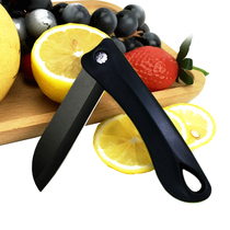 Kang Baiju black-edged ceramic knife Fruit knife Kitchen melon and fruit peeler folding knife Auxiliary food student dormitory household