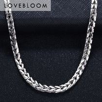 Pt950 platinum necklace mens thick white gold clavicle chain thick Pt999 pure Perkin Berkin pendant PT chain
