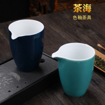 Simple Japanese-style Ji Lan Gongdo Cup Ceramic Large-sized male Cup Tea home Tea divider uniform Cup kung fu tea set accessories