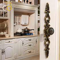 Door handle cabinet door European cabinet drawer single hole cabinet Nordic American invisible antique retro wardrobe handle